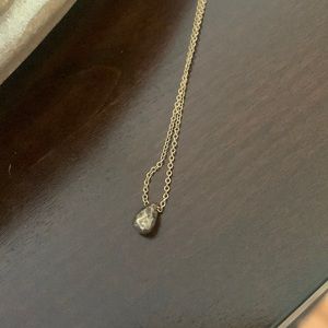 Dogeared gold drop necklace